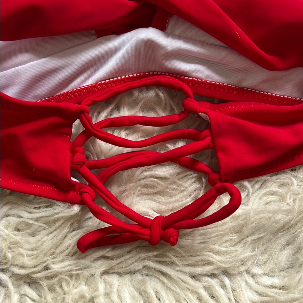 Red Halter Bikini Set - Picture 3 of 8